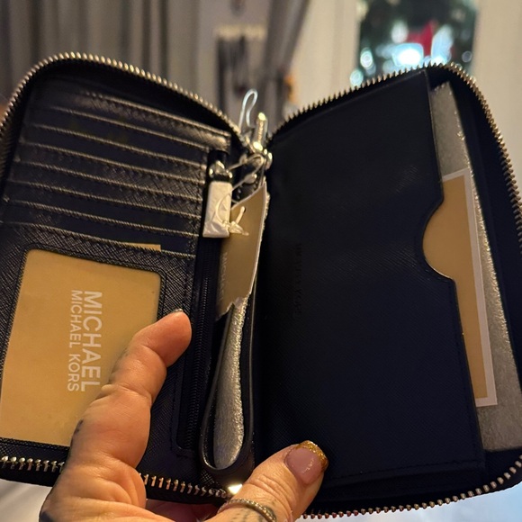 Michael Kors Black Monogram Wallet - Picture 6 of 6